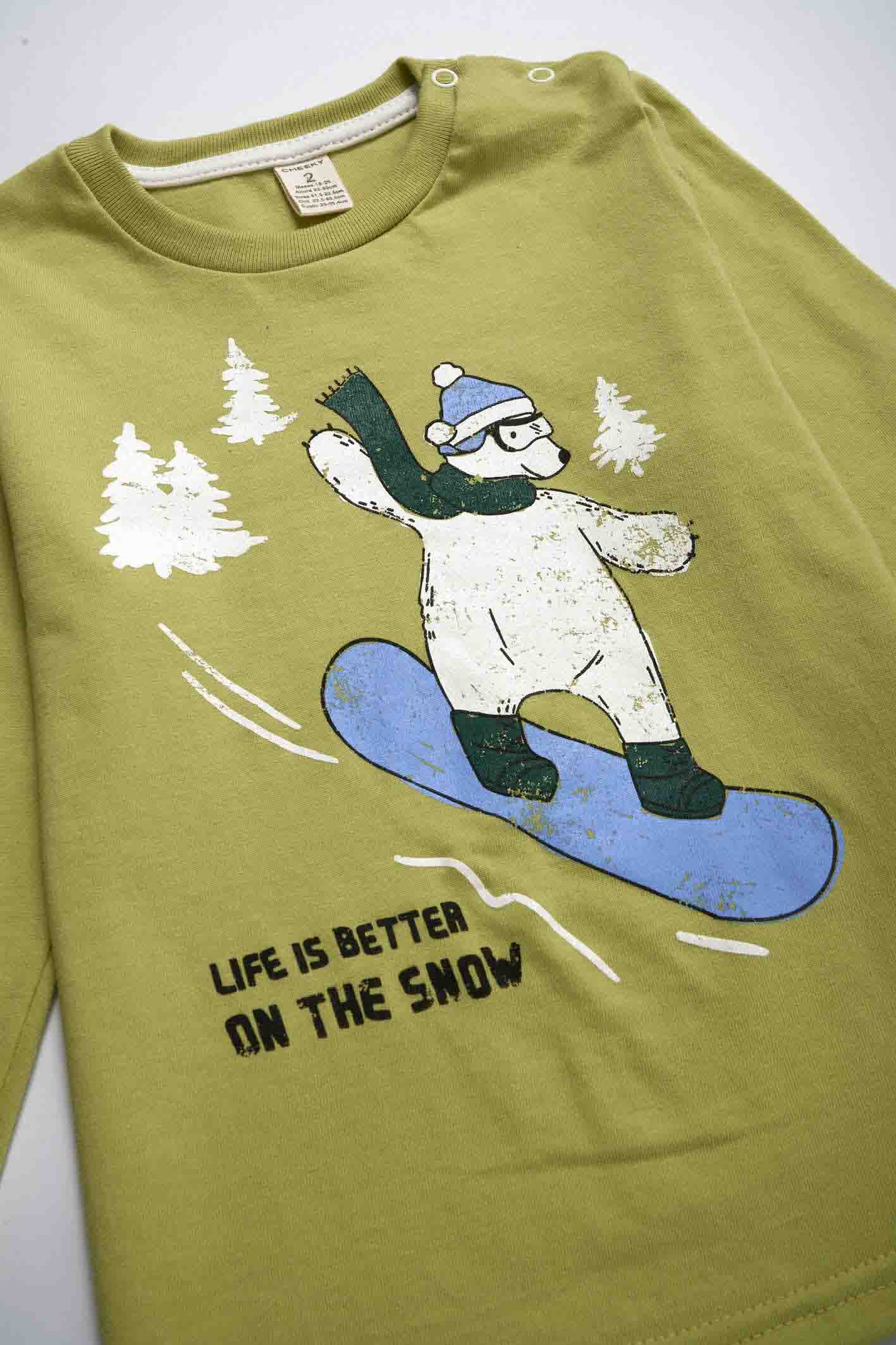 Remera estampada Drake para niños de 1 a 3 años