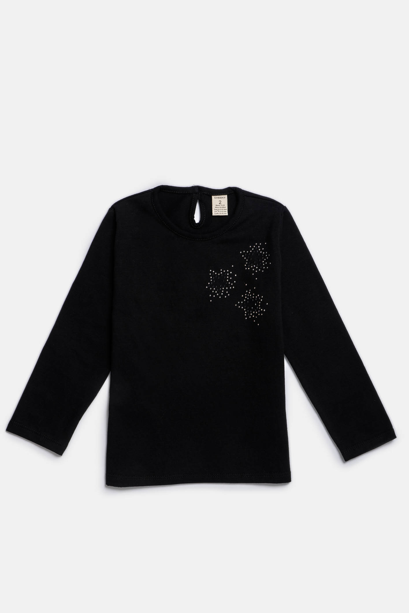 Remera negra para niñas