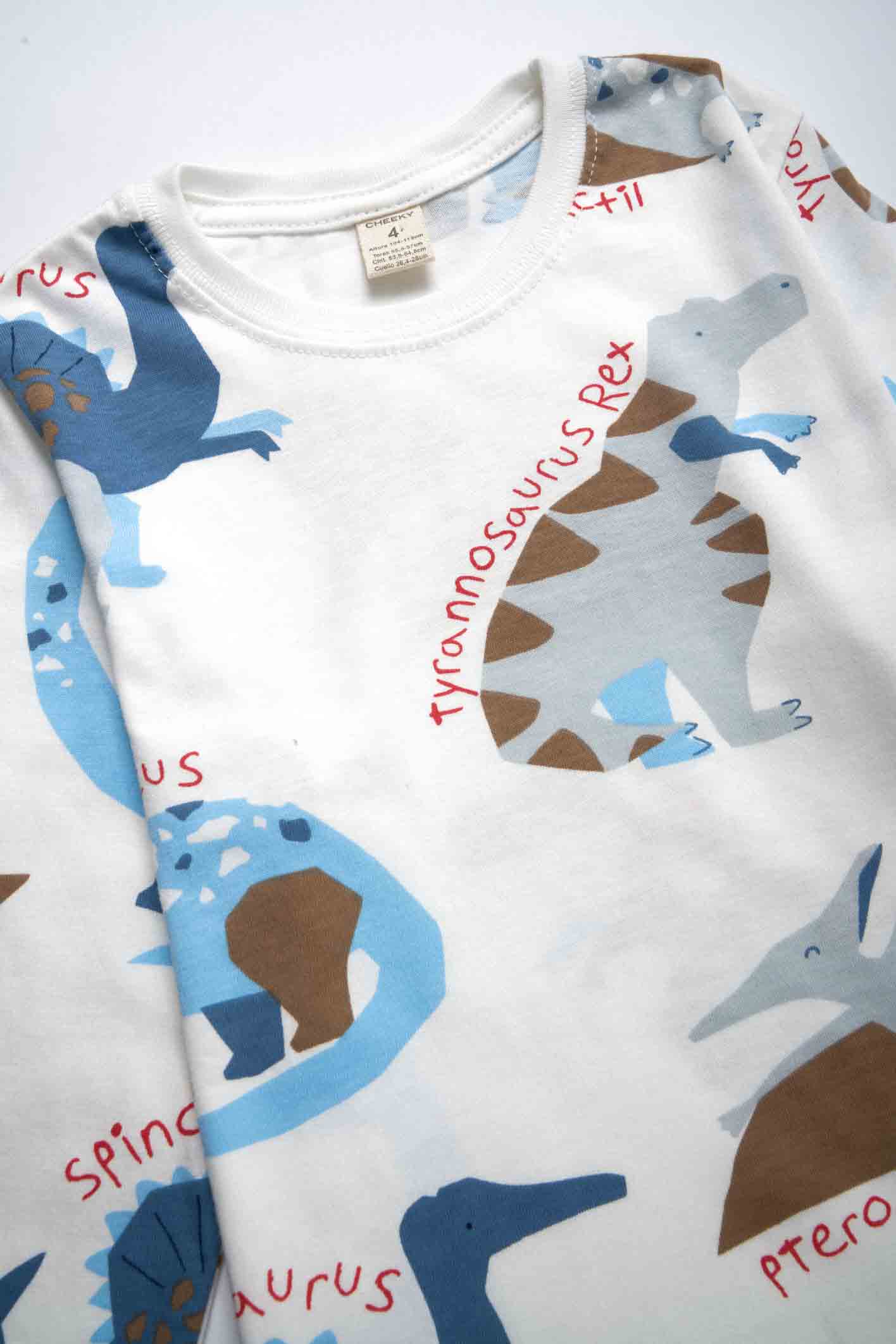 Remera estampada Dinos 4-6
