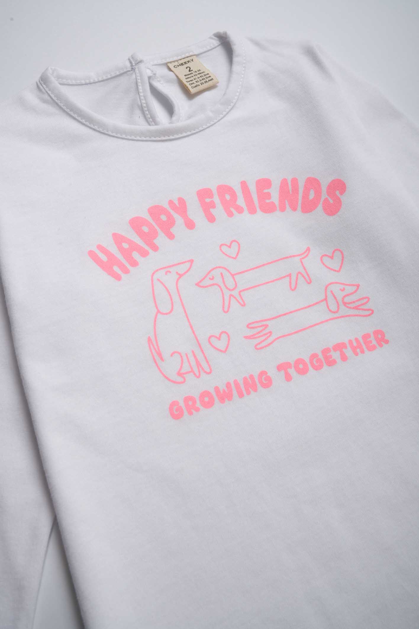 Remera blanca para niñas de Cheeky