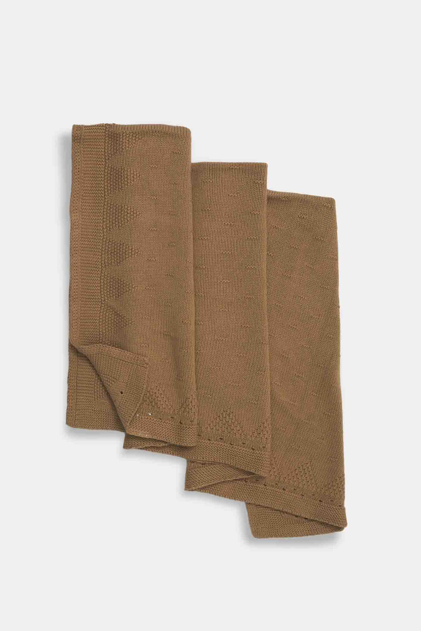 Manta color caramelo para bebés