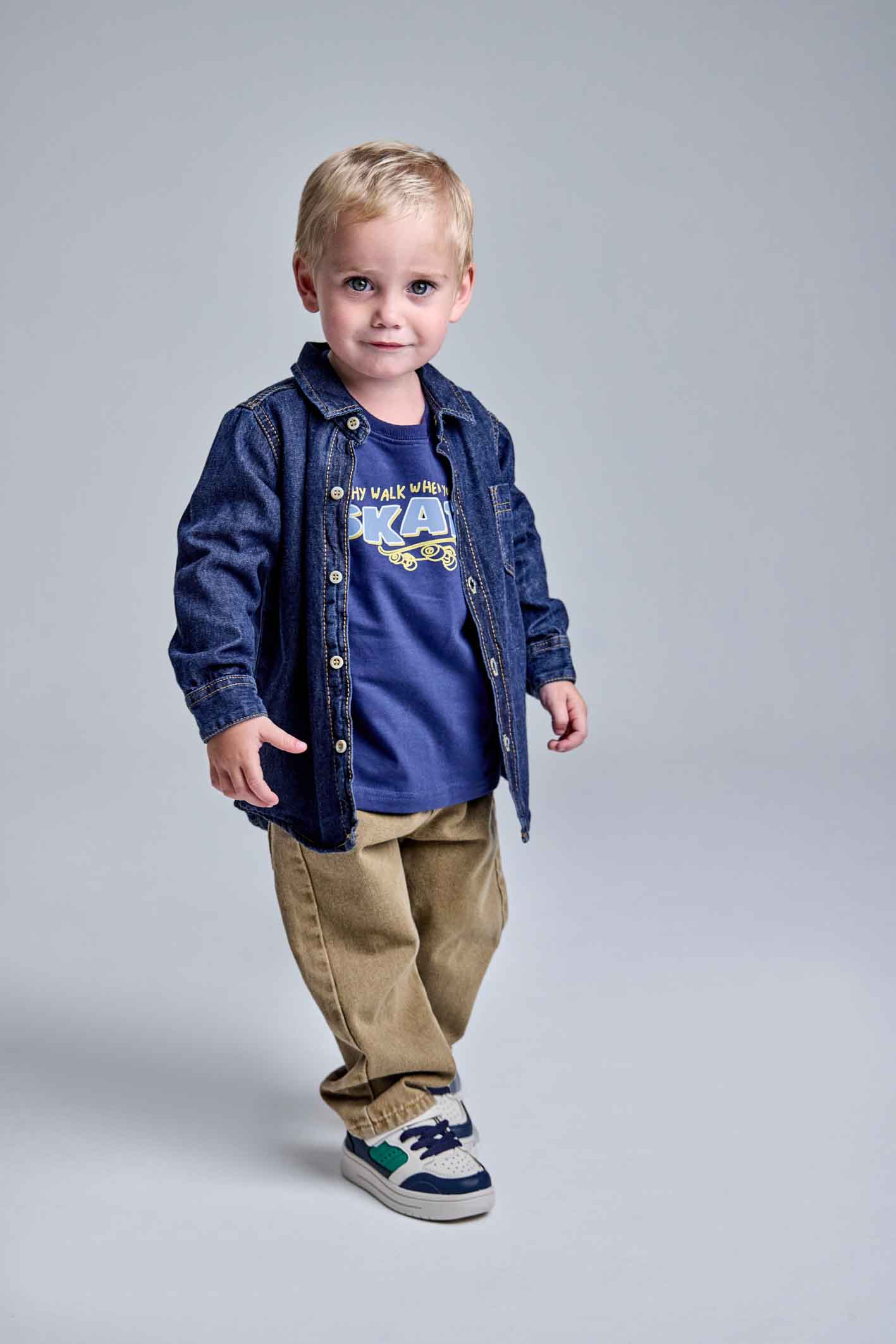 CAMISA BASIC BLUE DENIM  1-3